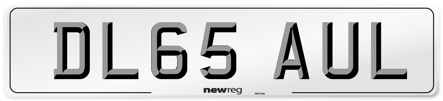 DL65 AUL Number Plate from New Reg